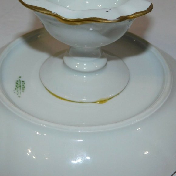 Limoges Loving Women Cherub Footed Tray - Picture 8 of 9